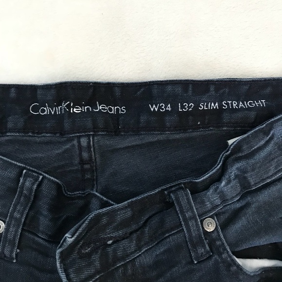 SOLD Calvin Klein Men’s Slim Straight Jeans SOLD - Picture 3 of 4